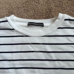 brandy melville striped sweatshirt